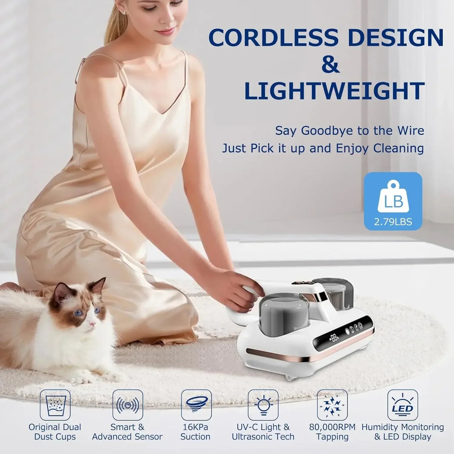Cordless Mattress Bed Vacuum Cleaner