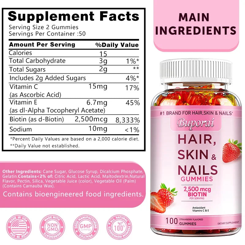 Hair, Skin & Nails Support Gummies
