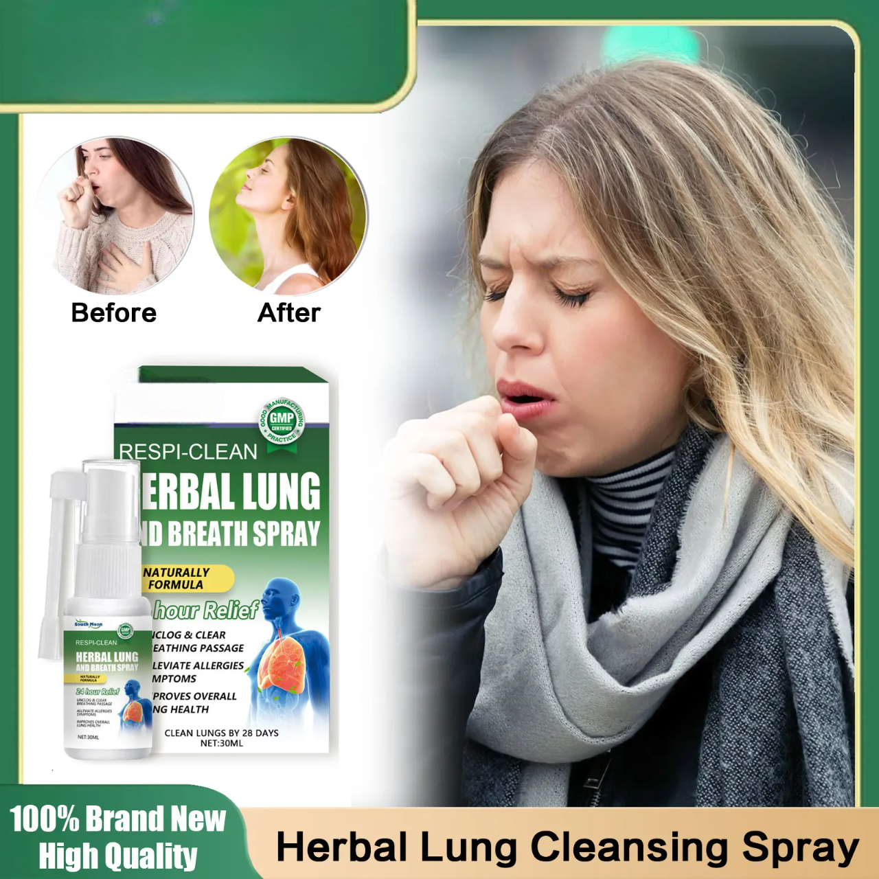 Herbal Lung Detox Relief Spray