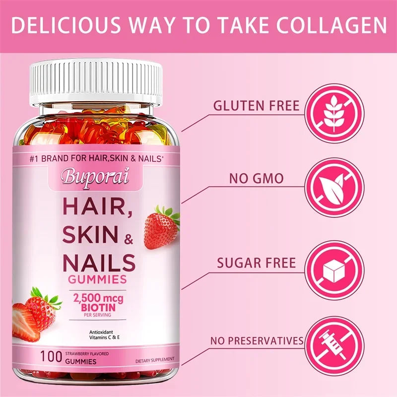 Hair, Skin & Nails Support Gummies