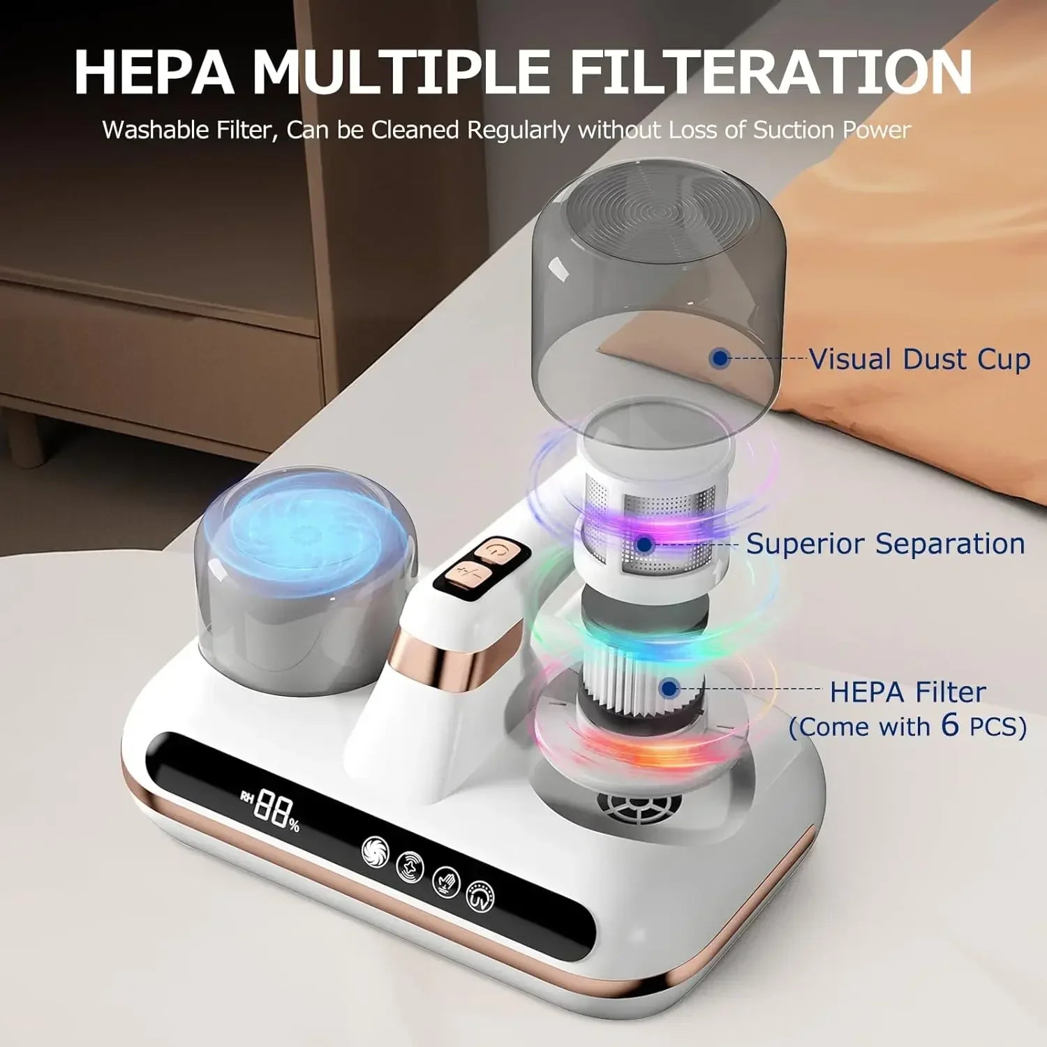 Cordless Mattress Bed Vacuum Cleaner